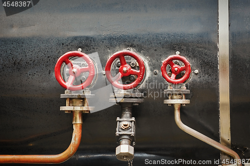 Image of Valves on the Boiler