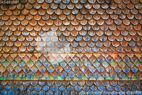 Image of Wooden Roof Background