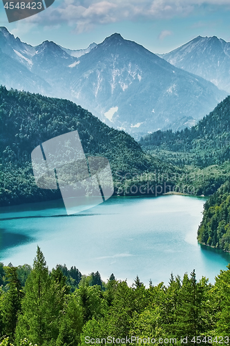 Image of Alpensee Lake in Alps