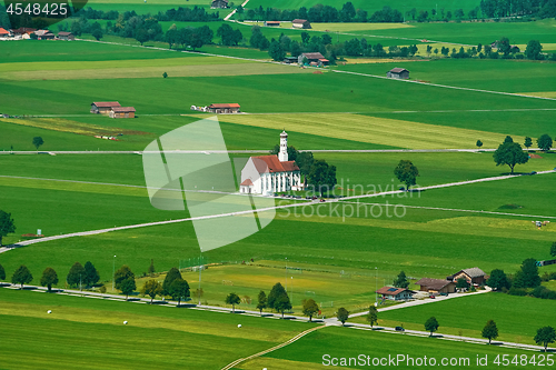 Image of Church on Field