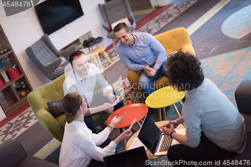Image of Startup Business Team At A Meeting at modern office building