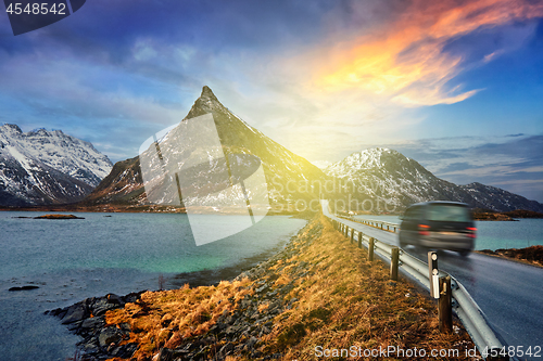 Image of Car on road in Norway