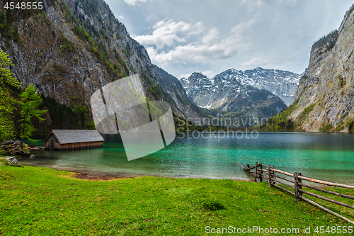 Image of Obersee lake. Bavaria, Germany