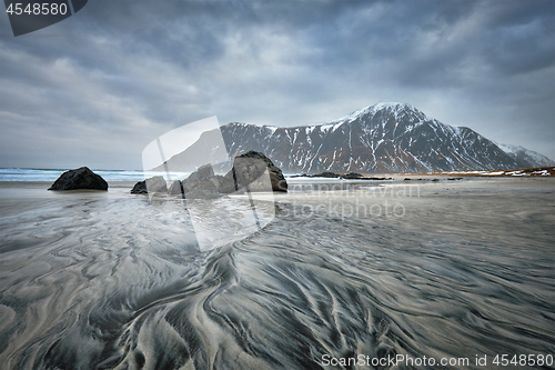 Image of Rocky coast of fjord in Norway