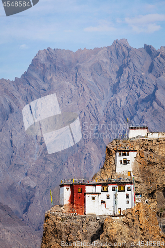 Image of Dhankar gompa monastery . Himachal Pradesh, India