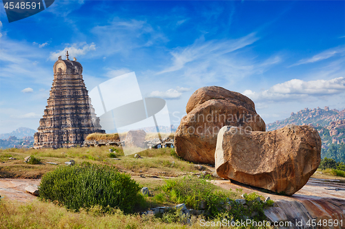 Image of Virupaksha Temple. Hampi, Karnataka, India