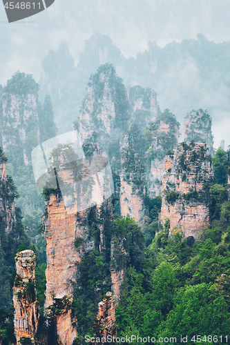 Image of Zhangjiajie mountains, China