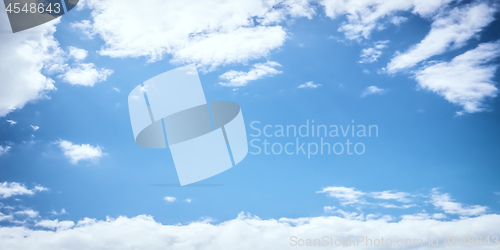 Image of blue sky background texture