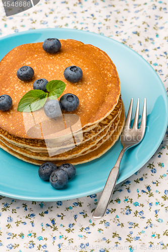 Image of Pancakes with fresh blackberries