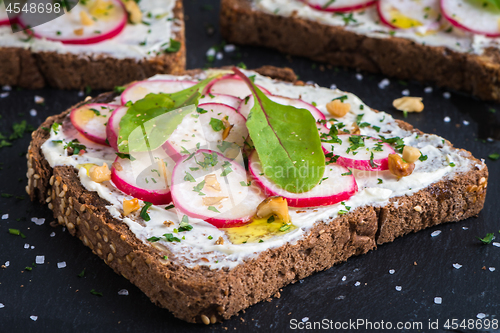 Image of Delicious vegetarian sandwiches
