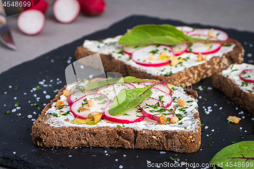 Image of Delicious vegetarian sandwiches