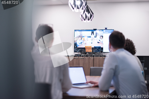 Image of Startup Business Team At A Meeting at modern office building