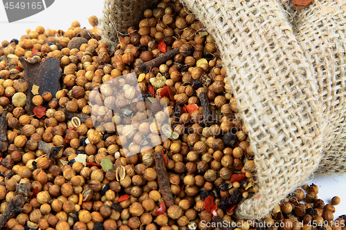 Image of Pickling Spice Close up view. 