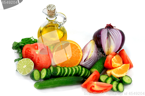 Image of Ingredients, fruits, vegetables Dressings. 