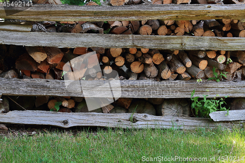 Image of Stack of Firewood. 