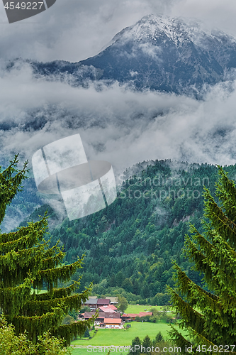 Image of Alps in Clouds