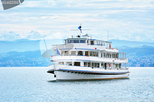 Image of Motor Boat on Lake