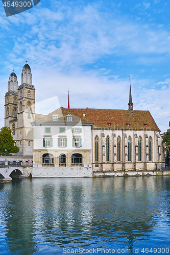 Image of Towers of Grossmunster and Wasserkirche