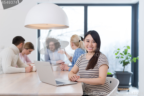 Image of Startup Business Team At A Meeting at modern office building