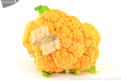 Image of Head Orange Cauliflower. 