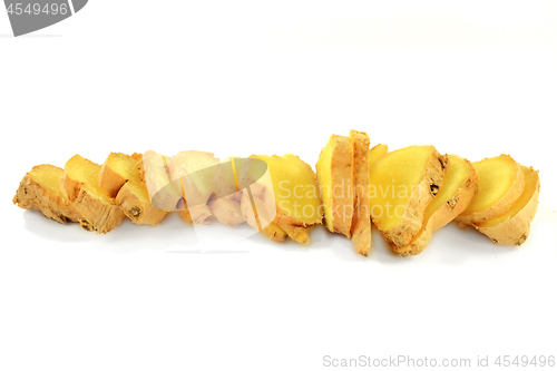 Image of Sliced Organic Ginger Root 