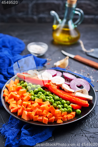 Image of mushrooms with vegetables