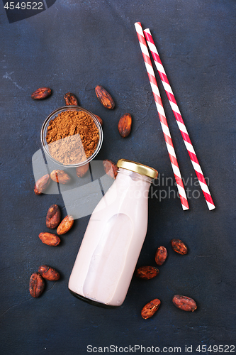 Image of cocoa drink in bottle