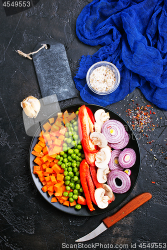 Image of mushrooms with vegetables