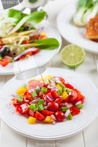 Image of Tomato salad with fresh onion