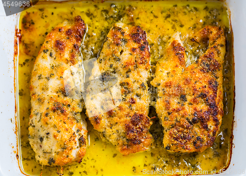 Image of Chicken parmigiana - parmesan chicken  