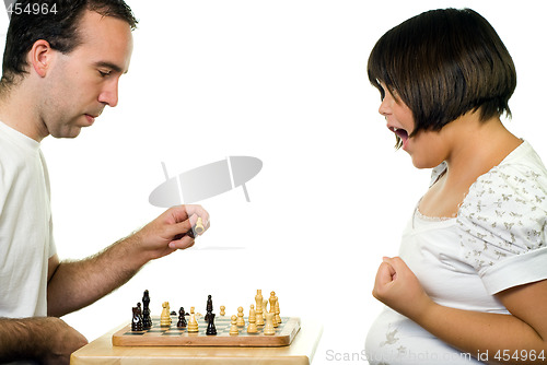 Image of Girl Winning Chess Game