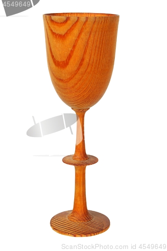 Image of Wooden chalice on white