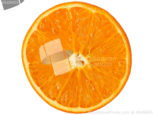 Image of Orange half on white