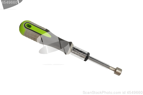 Image of Modern screwdriver on white