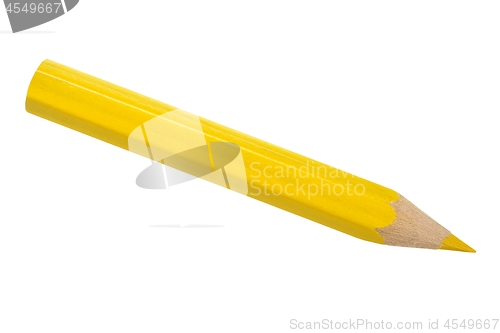 Image of Yellow pencil on white