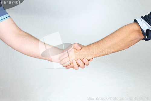 Image of Men Hands Handshake