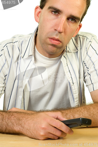 Image of Man Watching Television