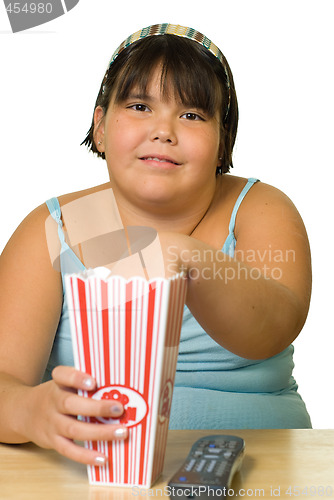 Image of Girl Watching Movie