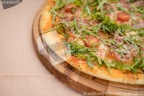 Image of Arugula Pizza Detail