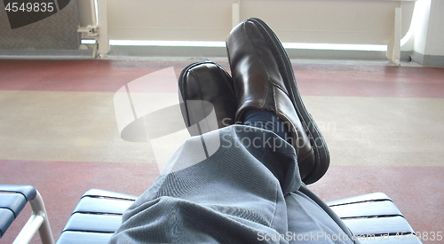Image of Man relaxing.