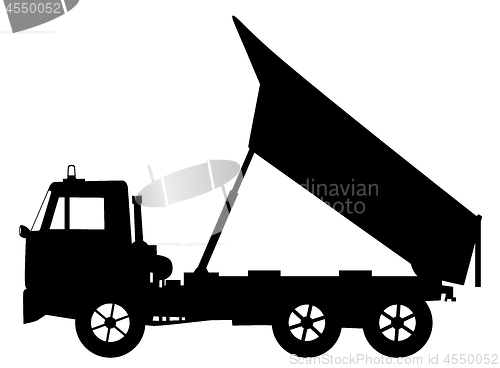 Image of Tipper dump truck unloading