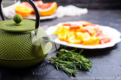 Image of Tea in teapot