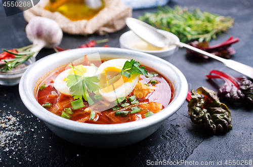 Image of beet soup