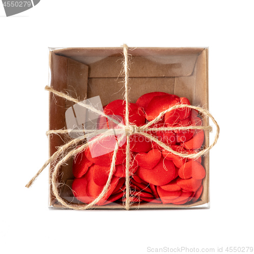 Image of small box of hearts