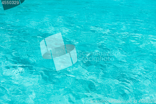Image of blue water in pool, sea or ocean
