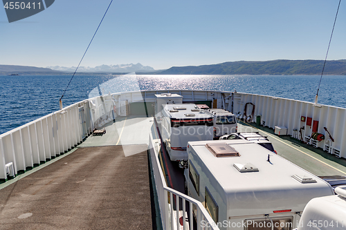 Image of Ferries\' cross. Beautiful Nature Norway.