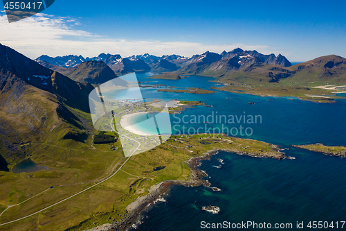 Image of Beach Lofoten archipelago islands beach