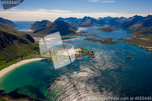 Image of Beach Lofoten archipelago islands beach