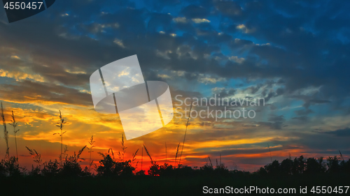 Image of Fantastic Colorful Sunset Cloudscape