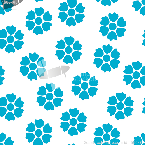 Image of Vector seamless napkin background with flowers
